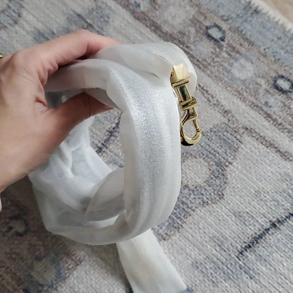 Tory Burch Robinson Plaid Boston Satchel Bag Purse with Crossbody Strap - Picture 4 of 16